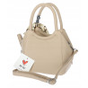 Torebka damska elegancka na ramię z apaszką klasyczna modna YM22 Beżowa
