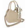 Torebka damska elegancka na ramię z apaszką klasyczna modna YM22 Beżowa