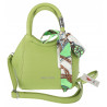 Torebka damska elegancka na ramię z apaszką klasyczna modna YM22 Zielona