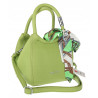 Torebka damska elegancka na ramię z apaszką klasyczna modna YM22 Zielona