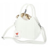 Torebka damska elegancka na ramię z apaszką klasyczna modna YM22 Biała