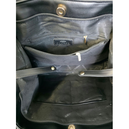 Torebka Damska Shopperka Pojemna Duża A4 Modna Torba kuferek CH339 Różowa