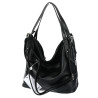 Torebka Damska Listonoszka Worek Shopper Modna Torba na Ramię SR56 Czarna