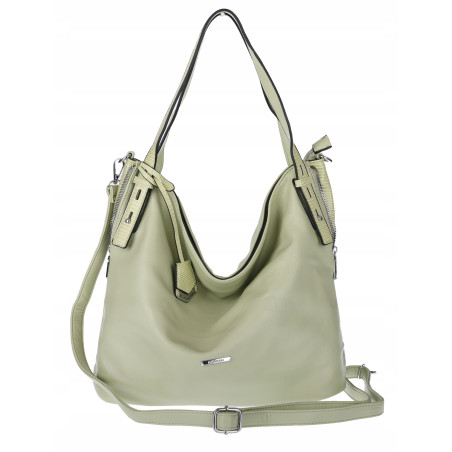 Torebka Damska Listonoszka Worek Shopper Modna Torba na Ramię SR56 Zielona