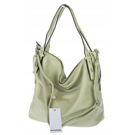 Torebka Damska Listonoszka Worek Shopper Modna Torba na Ramię SR56 Zielona