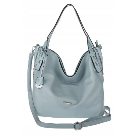 Torebka Damska Listonoszka Worek Shopper Duża Torba na Ramię SR56 Niebieska