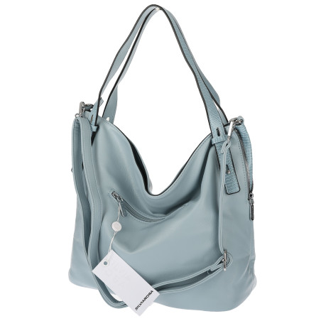 Torebka Damska Listonoszka Worek Shopper Duża Torba na Ramię SR56 Niebieska