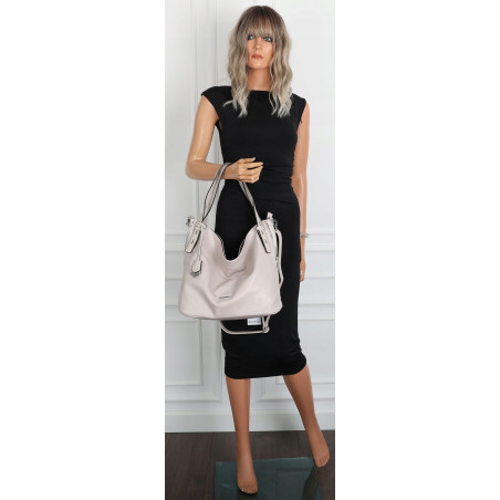 Torebka Damska Listonoszka Worek Shopper Modna Torba na Ramię SR56 Szara