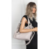 Torebka Damska Listonoszka Worek Shopper Modna Torba na Ramię SR56 Szara