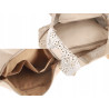 Torebka Damska Ażurowa Worek Shopper 2w1 Modna Pojemna Torba CH28 Różowa