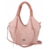 Torebka damska worek shopper na ramię duża pajemna casual CC6701 Różowa