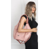 Torebka damska worek shopper na ramię duża pajemna casual CC6701 Różowa