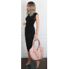 Torebka damska worek shopper na ramię duża pajemna casual CC6701 Różowa