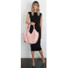 Torebka damska worek shopper na ramię duża pajemna casual CC6701 Różowa