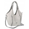 Torebka damska worek shopper na ramię duża pajemna casual CC6701 Szara