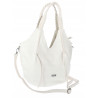Torebka damska worek shopper na ramię duża pajemna casual CC6701 Biała