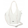 Torebka damska worek shopper na ramię duża pajemna casual CC6701 Biała