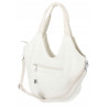Torebka damska worek shopper na ramię duża pajemna casual CC6701 Biała