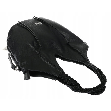 Torebka damska worek shopper na ramię duża pajemna casual CC6701 Czarna