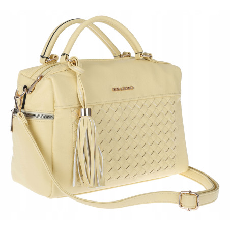 Torebka damska kuferek listonoszka pojemna na ramię casual CH2171 Żółty