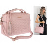 Torebka damska kuferek listonoszka pojemna na ramię casual CH2171 Różowa