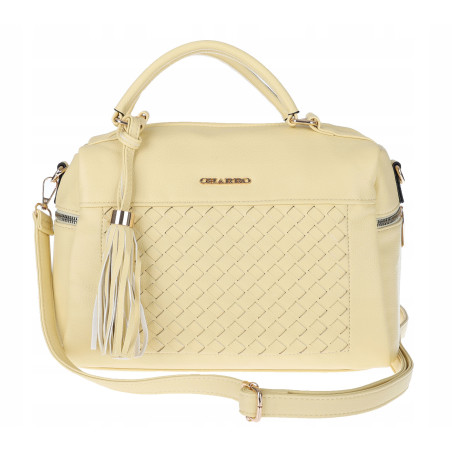 Torebka damska kuferek listonoszka pojemna na ramię casual CH2171 Żółty