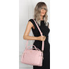 Torebka damska kuferek listonoszka pojemna na ramię casual CH2171 Różowa