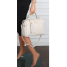 Torebka damska kuferek listonoszka pojemna na ramię casual CH2171 Beżowa