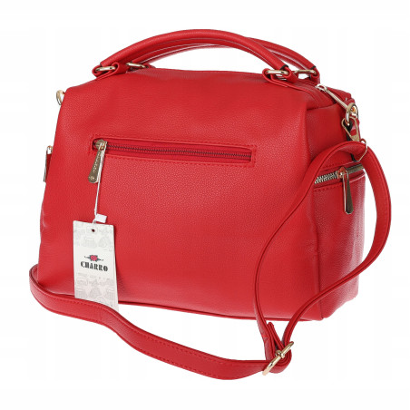 Torebka damska kuferek listonoszka pojemna na ramię casual CH2171 Czerwona