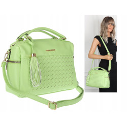 Torebka damska kuferek listonoszka pojemna na ramię casual CH2171 Zielona