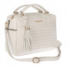 Torebka damska kuferek listonoszka pojemna na ramię casual CH2171 Beżowa