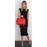 Torebka damska kuferek listonoszka pojemna na ramię casual CH2171 Czerwona