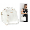 Torebka damska kuferek listonoszka pojemna na ramię casual CH2171 Biała
