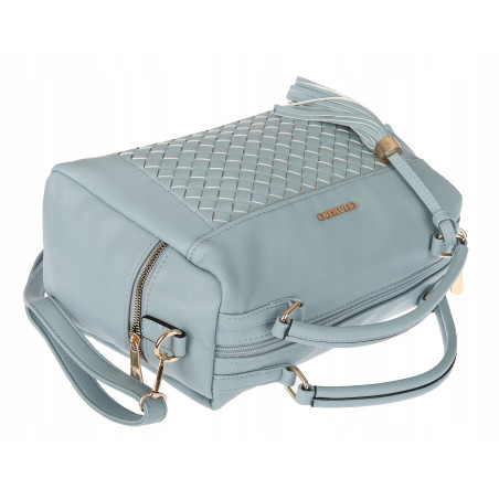 Torebka damska kuferek listonoszka pojemna na ramię casual CH2171 Niebieska