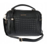 Torebka damska kuferek listonoszka pojemna na ramię casual CH2171 Czarna