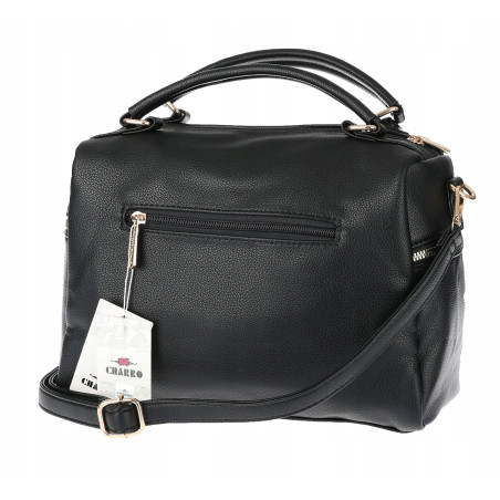 Torebka damska kuferek listonoszka pojemna na ramię casual CH2171 Czarna