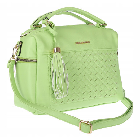 Torebka damska kuferek listonoszka pojemna na ramię casual CH2171 Zielona