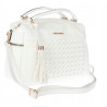 Torebka damska kuferek listonoszka pojemna na ramię casual CH2171 Biała