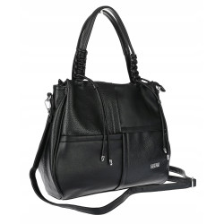 Torebka damska shopper worek pojemna na ramię torba modna CC6682 Czarna