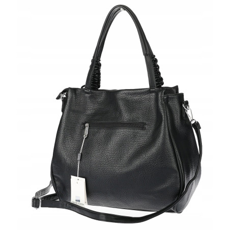 Torebka damska shopper worek pojemna na ramię torba modna CC6682 Czarna