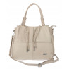 Torebka damska shopper worek pojemna na ramię torba modna CC6682 Beżowa