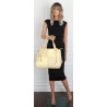 Torebka damska shopper worek pojemna na ramię torba modna CC6682 Żółta