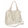 Torebka damska shopper worek pojemna na ramię torba modna CC6682 Beżowa