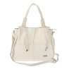 Torebka damska shopper worek pojemna na ramię torba modna CC6682 Beżowa