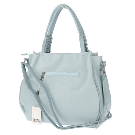 Torebka damska shopper worek pojemna na ramię torba modna CC6682 Niebieska