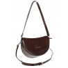 Torebka damska listonoszka półksiężyc modna na ramię torba 5817 Czekoladowa