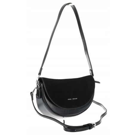 Torebka damska listonoszka półksiężyc modna na ramię torba 5817 Czarna
