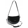 Torebka damska listonoszka półksiężyc modna na ramię torba 5817 Czarna