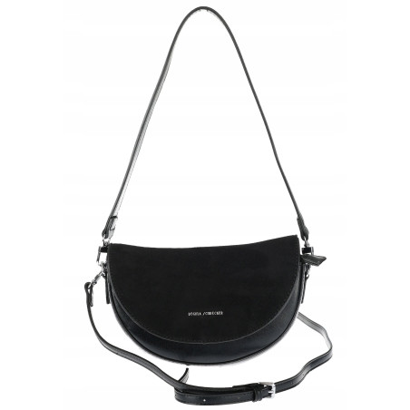 Torebka damska listonoszka półksiężyc modna na ramię torba 5817 Czarna