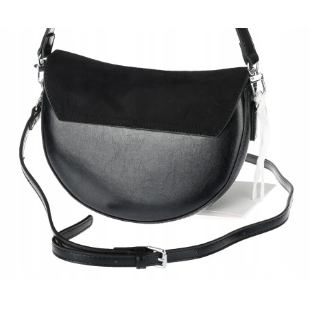Torebka damska listonoszka półksiężyc modna na ramię torba 5817 Czarna
